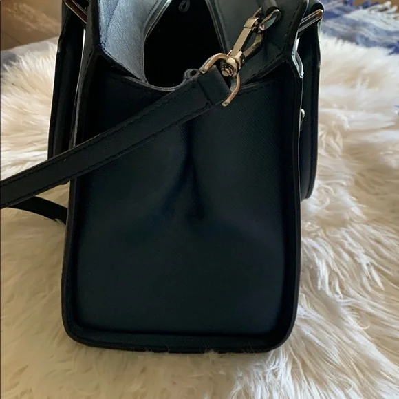 Kate Spade Blue and Purple Satchel with Silver Hardware - Picture 6 of 11